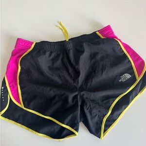 The North Face Black and Pink Running Shorts